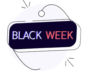 black weak sale sign vector