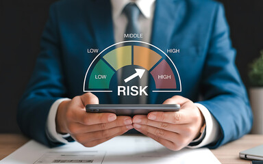 Assessing risk levels on mobile device