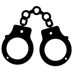 Isolated silhouette of law enforcement barriers