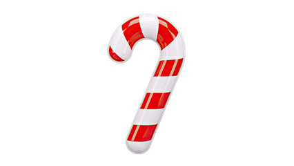3D Rendered Candy Cane