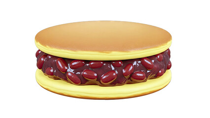 Dorayaki with red bean paste filling