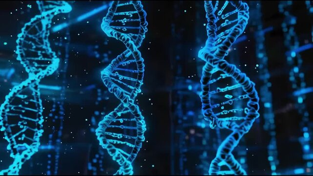 Digital Visualization of DNA Helix in Scientific Setting