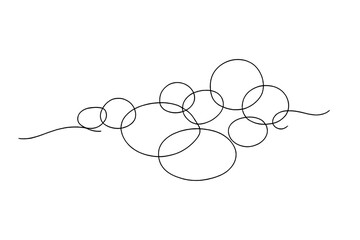 Minimalist Bokeh Elegance. Festive bokeh background. Minimalistic one-line drawing abstract festive bokeh