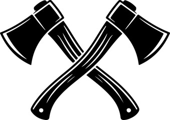 Woodcutter Axe Tool silhouette vector illustration