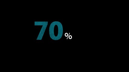 70 Percent Discount Sale Animation Motion Graphics - Powered by Adobe