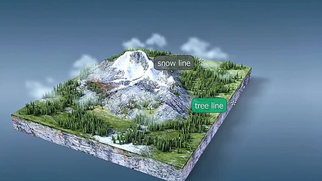 Vegetation of cold zones, including tundra, alpine plants, mosses, lichens, and cold-adapted flora.