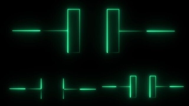 Set of electronic symbol line icon design. Electronic sign vector. Such as lamp, battery, diode, resistor, fuse and others. Black outline design. Editable vector image icon .