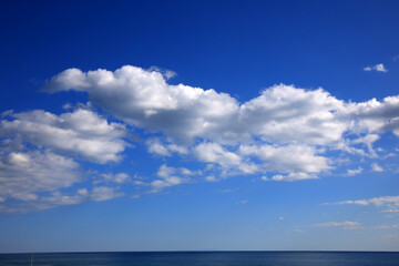 blue sky background with clouds