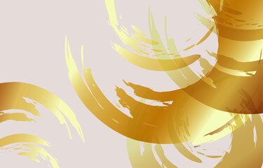 和風筆タッチイラスト背景