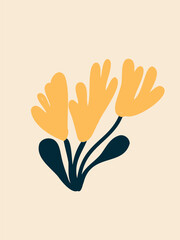 vector illustration abstract art flower