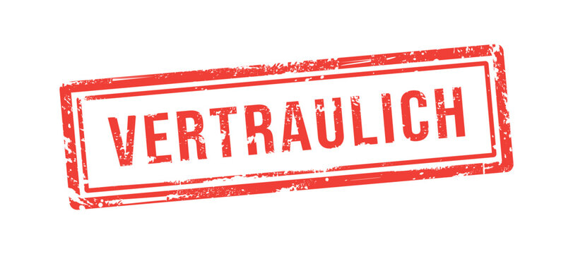VERTRAULICH, CONFIDENTIAL grunge stamp