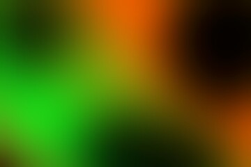 Abstract blurred background image of green, red colors gradient used as an illustration. Designing for posters, interior, banner, card or advertisements.
