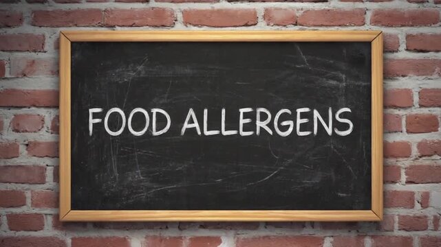 Food allergens in a restaurant.