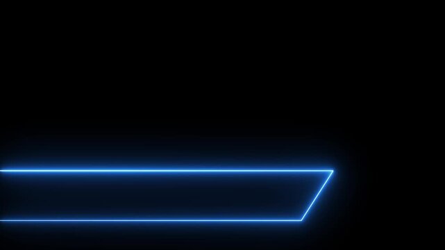 Lower third animation with black screen. Breaking News - Lower third live breaking news screen and seamless looping ticker with blank text boxes.