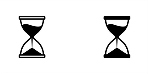 Time is running out with this hourglass icon set, deadlines are looming, and urgency is paramount.