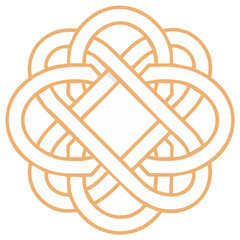 Abstract Intertwined Celtic Knot Ornament Intricate Design for Decoration