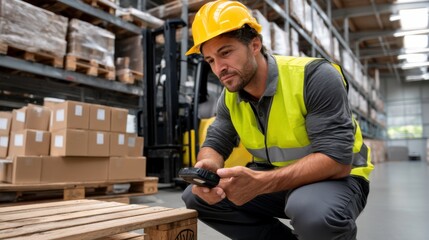 Warehouse operations inventory management distribution center photography industrial environment close-up efficiency