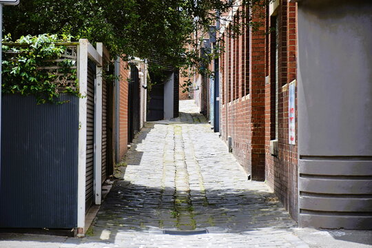 Laneway in Melbourne, Victoria, Australia. December 15-2025.