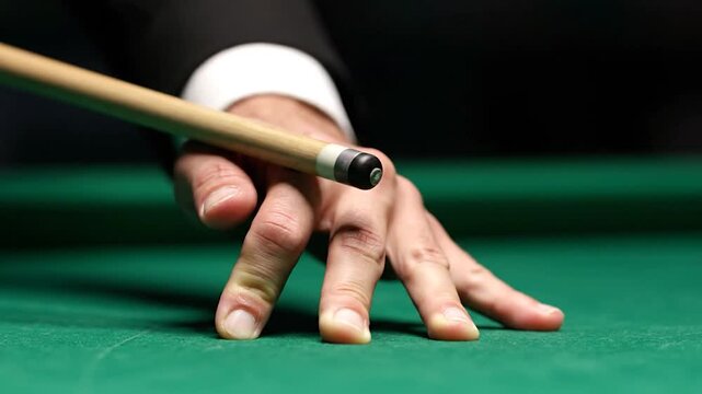 Precision Pool - Mastering the Cue Grip for Perfect Shots.