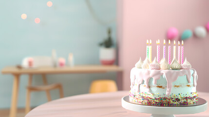 A Festive Birthday Cake Celebration