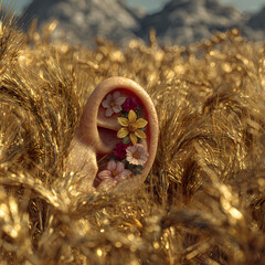 Romantic Valentine Illustration with Hearts and Love Symbols