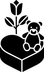 Romantic Heart Gift Icon