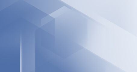 Light corporate abstract background with geometric hexagons and clean diagonal lines. Soft gray blue tones create a modern business and technology design for branding, presentations, websites 