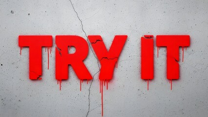 try it text for motivation and advertisement