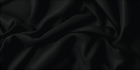 Elegant black satin fabric texture with smooth glossy silk folds creating a luxury background for fashion design, premium branding, cosmetic packaging, wedding decor and modern creative visuals