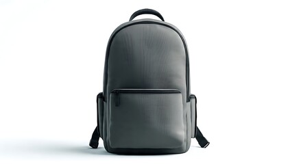 Fototapeta premium Sleek Grey Laptop Backpack Mockup for Modern Professional Use