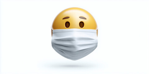 Emoji wearing a protective face mask