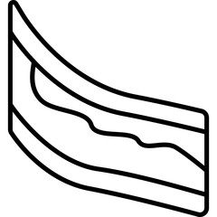 Abnormal Blood Sample Line Icon: Medical Test and Diagnosis