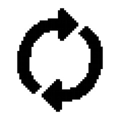 Pixel Art Circular Refresh Arrow