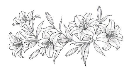 Elegant Floral Arrangement Featuring Contoured