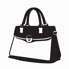 Hand bag woman fashionable image vector isolated on white background