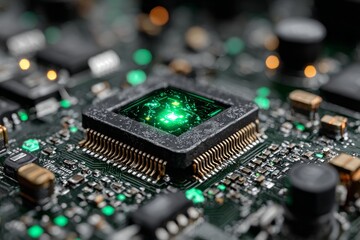 holographic screens, high-tech aesthetic, macro. Generative AI