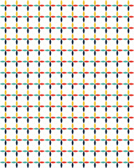 Vibrant Geometric Interlocking Petal Pattern