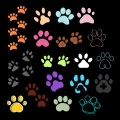 simple cat paw logo shape