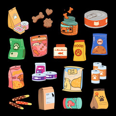 various pet foods