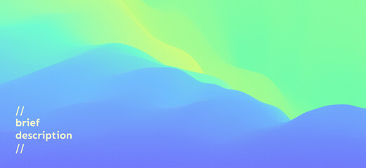 Mysterious landscape background. Mystic vector Illustration. Trendy gradients. Can be used for advertising, marketing, presentation.