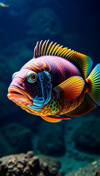 Giant frontosa cichlid, regal inhabitant of Lake Tanganyika's depths, a true rift lake jewel,  rift lake fish,  underwater kingdom