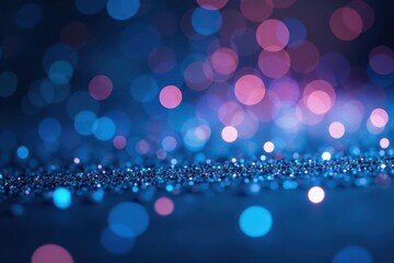 Shimmering blue glitter bokeh, festive backdrop , festive, shimmer