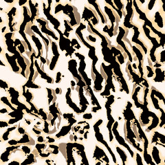 Illustration leopard pattern, textile animal print.