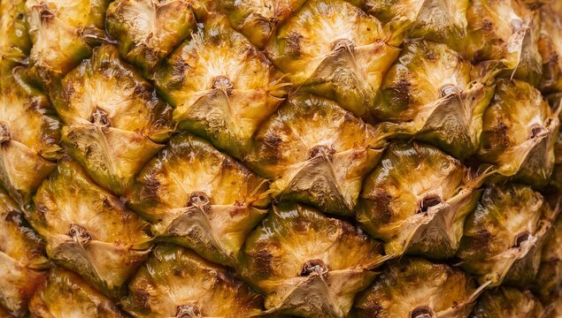 4K Pineapple Skin Macro Pattern
