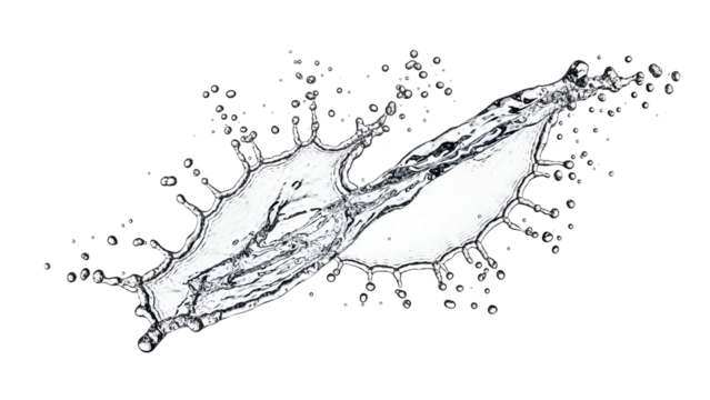 Intricate web of drops - Powered by Adobe