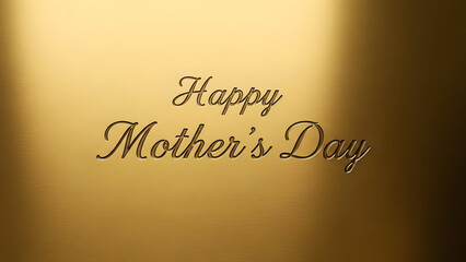 A golden background with Happy Mother's Day message