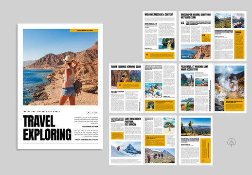Travel Explore Magazine Layout