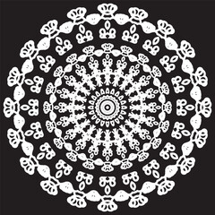 Abstract Decorative Circular Line Pattern