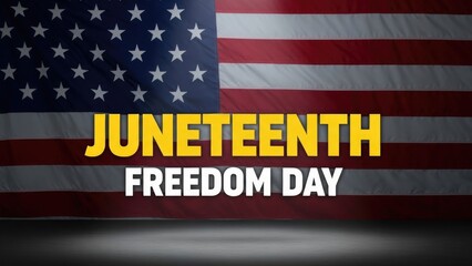 Celebrating national freedom day honoring juneteenth and american liberty