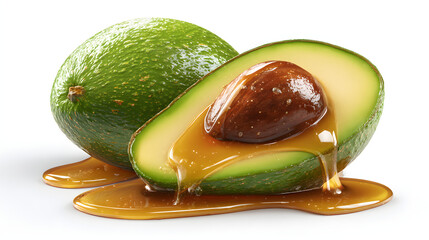 avocado with honey